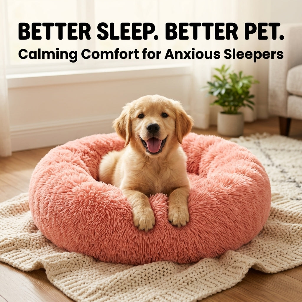 Cozy Donut Pet Bed — Calming & Washable