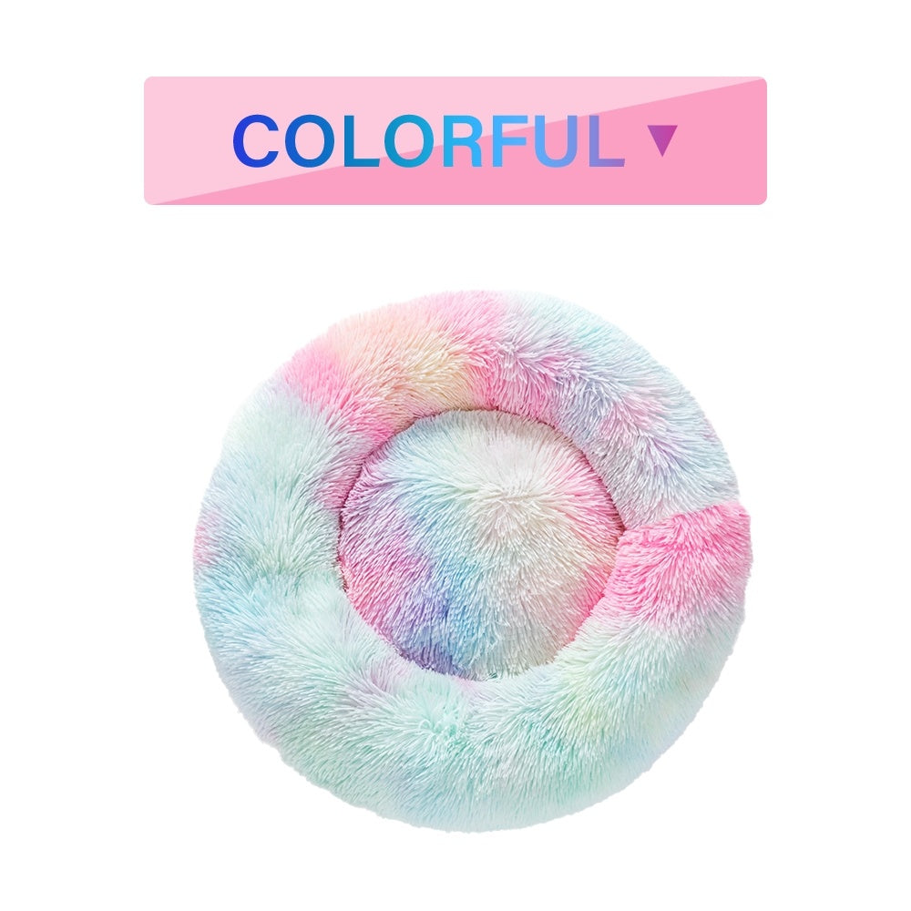 Cozy Donut Pet Bed — Calming & Washable
